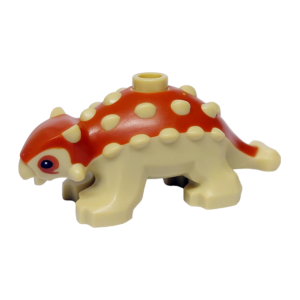 LEGO Animal Jurassic World Tan with Dark Orange Baby Ankylosaurus Dinosaur from 76963 - Image 1