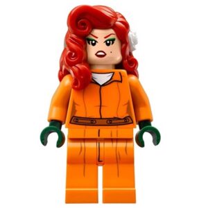 LEGO Batman Movie Poison Ivy Minifigure In Arkham Asylum Prison Jumpsuit - Image 1