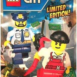 LEGO City Policeman and Crook Minifigure Foil Pack Set 951701 - Image 1