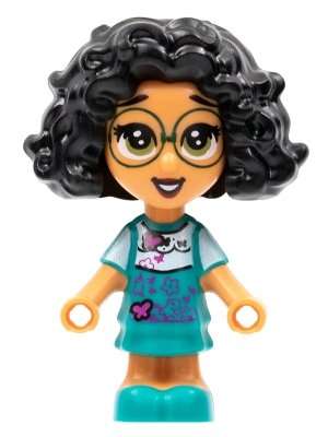 LEGO-Disney-Encanto-Mirabel-Open-Eyes-Minifigure-Micro-Doll-from-43201-Bagged