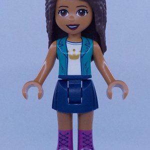 LEGO Friends Andrea Dark Blue Skirt MiniDoll Minifigure from 41449 - Image 1