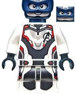 LEGO Marvel Super Heroes Captain America (White Suit) Minifigure from 76123 - Image 1
