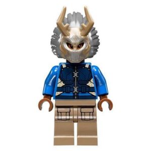 LEGO Marvel Super Heroes KILLMONGER Blue Minifigure - Split from 76100 (Bagged) - Image 1