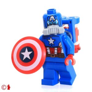 LEGO Marvel Super Heroes Space Captain America Minifigure from 76049 - Image 1