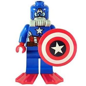 LEGO Marvel Super Heroes Scuba Captain America Minifigure from 76048 - Image 1