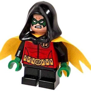 LEGO DC Super Heroes Robin Minifigure with hood from 76056 - Image 1