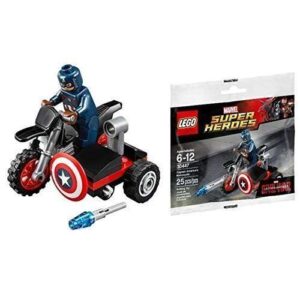 Marvel LEGO Captain America Civil War Captain Americas Motorcycle Mini Set 30447 [Bagged] - Image 1