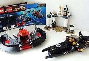 *No Minifigs* LEGO Super Heroes Black Manta Ship Bat Boat - Split from 76027 - Image 1