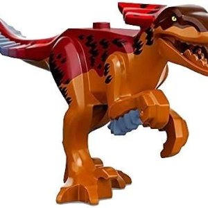 LEGO Animal Dark Orange Dinosaur Pyroraptor Minifigure Jurassic World - Image 1