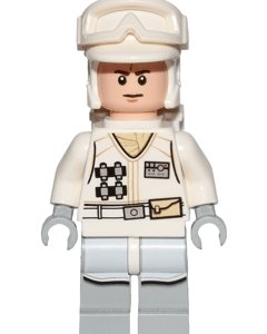 LEGO Star Wars Hoth Rebel Trooper White Uniform (Frown) from 75138 - Image 1